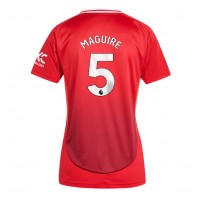 Dámy Fotbalový dres Manchester United Harry Maguire #5 2024-25 Domácí Krátký Rukáv